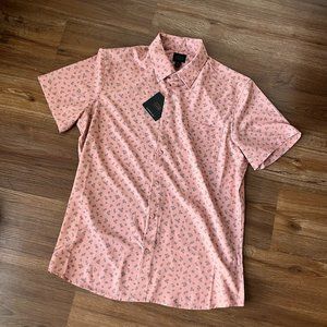 Performance Fabric Short Sleeve Button Down